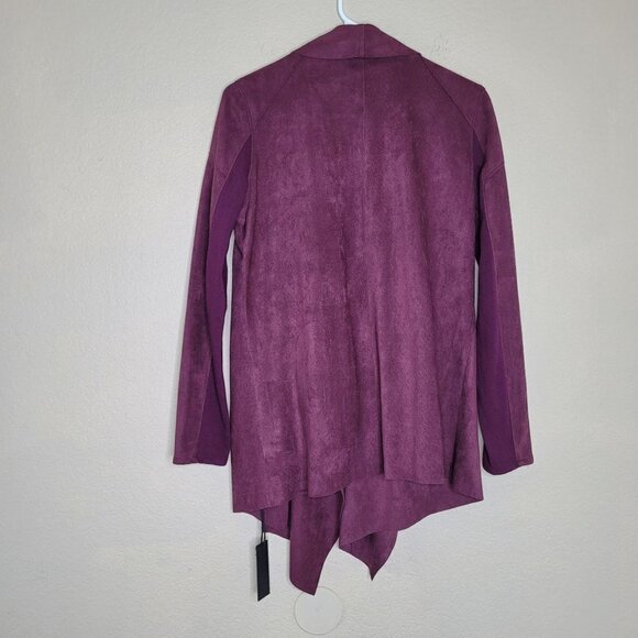 Blanknyc Womens Micro Suede Purple Drape Jacket Size Medium New - Picture 9 of 9